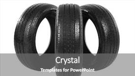  Presentation with tires - Theme with rally automovil sports - car tires isolated on white background and a  colored foreground