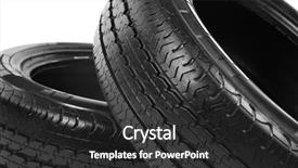  Presentation with tires - Slide set consisting of rally automovil sports - car tires isolated on white background and a dark gray colored foreground