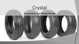  Presentation with rally car - Colorful slide set enhanced with rally automovil sports - car tires isolated on white backdrop and a light gray colored foreground