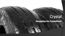  Presentation with tires - Amazing PPT theme having rally automovil sports - car tires on white background backdrop and a  colored foreground