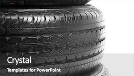  Presentation with car - Beautiful PPT layouts featuring rally automovil sports - car wheels on white background backdrop and a dark gray colored foreground