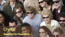  Presentation with small group top view - PPT theme with rally day - high angle view of happy background and a tawny brown colored foreground