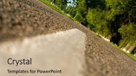  Presentation with rally - Amazing presentation having rally day - portrait photo of a road backdrop and a coral colored foreground