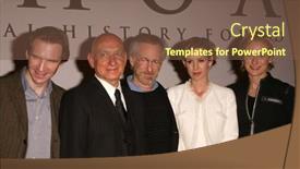  Presentation with legacy - Colorful presentation design enhanced with ralph-fiennes-sir-ben-kingsley backdrop and a tawny brown colored foreground