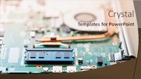  Presentation with memory ram - Presentation design consisting of ram-so-dimm-ddr4-memory background and a lemonade colored foreground