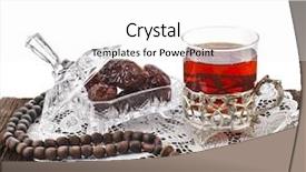  Presentation with eid - Beautiful presentation theme featuring ramadan festival eastern drink backdrop and a white colored foreground