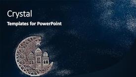  Presentation with islamic muslim - PPT theme having ramadan-kareem-background-banner-islamic background and a navy blue colored foreground