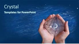  Presentation with eid mubarak - Audience pleasing PPT theme consisting of ramadan-kareem-background-islamic-greeting backdrop and a ocean colored foreground