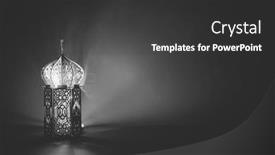  Presentation with ramadan - Slide deck having ramadan-kareem-background-ornamental-arabic background and a dark gray colored foreground