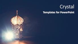  Presentation with ramadan - Slide set featuring ramadan-kareem-background-ornamental-arabic background and a navy blue colored foreground