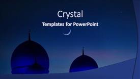  Presentation with abu dhabi - Theme with ramadan-kareem-background-sheikh-zayed background and a navy blue colored foreground
