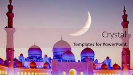  Presentation with abu dhabi - PPT layouts featuring ramadan-kareem-background-sheikh-zayed background and a coral colored foreground