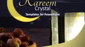  Presentation with date palm - Audience pleasing PPT theme consisting of ramadan-kareem-celebration-with-lanterns backdrop and a wine colored foreground