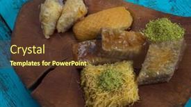  Presentation with iftar - Amazing slide deck having ramadan-kareem-traditional-turkish-middle backdrop and a tawny brown colored foreground