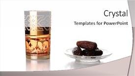  Presentation with iftar - Colorful theme enhanced with ramadan water and date backdrop and a white colored foreground