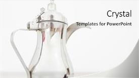  Presentation with ramadan - Beautiful presentation theme featuring ramadhan - arabian coffee and dates ready backdrop and a white colored foreground