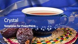  Presentation with black church easter - Presentation enhanced with ramdan - black coffee with dates background and a  colored foreground