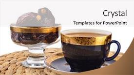  Presentation with ramadan - PPT theme enhanced with ramdan - ramadan eastern refreshment drink background and a  colored foreground