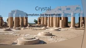  Presentation with bases - Slides consisting of ramesseum-temple-column-bases-ruined background and a light blue colored foreground