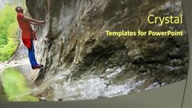  Presentation with romania - Amazing PPT theme having ramet-gorges-in-the-occidental backdrop and a tawny brown colored foreground