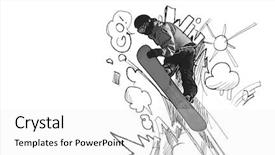  Presentation with ramp - Slide deck having ramp up - close up of hand drawing background and a white colored foreground