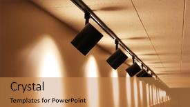  Presentation with underground mining gold mine tunnel - Cool new presentation design with ramp walk - dark underground tunnel connecting two backdrop and a gold colored foreground