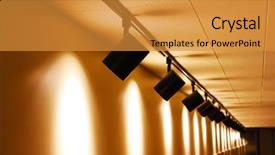  Presentation with tunnel - Amazing PPT layouts having ramp walk - large underground tunnel backdrop and a gold colored foreground