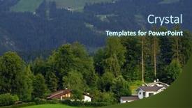  Presentation with region - Colorful PPT theme enhanced with ramsau-valley-in-berchtesgaden-alpine backdrop and a ocean colored foreground
