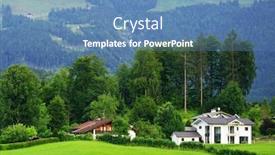  Presentation with region - PPT layouts having ramsau-valley-in-berchtesgaden-alpine background and a teal colored foreground