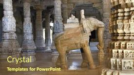  Presentation with jain temple - Amazing presentation having ranakpur-india-amazing-carved-sculpture backdrop and a tawny brown colored foreground