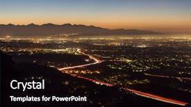  Presentation with los angeles - Audience pleasing slides consisting of ranch and the 118 freeway backdrop and a black colored foreground