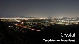  Presentation with ranch - Amazing PPT theme having ranch and the 118 freeway backdrop and a black colored foreground
