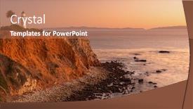  Presentation with california - PPT theme enhanced with ranchos-palos-verdes-california-usa background and a coral colored foreground