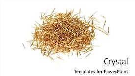  Presentation with conductor - Slides featuring random access memory - gold computer scrap connection pins background and a white colored foreground