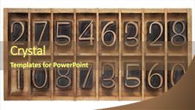  Presentation with numbers - PPT layouts featuring close up of woman looking into mirror isolated background and a sky blue colored foreground