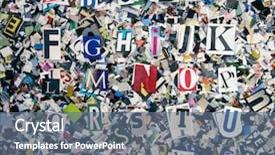  Presentation with cut - Beautiful presentation featuring random selection of word cut backdrop and a ocean colored foreground