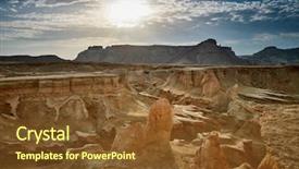  Presentation with stars - Theme enhanced with range at qeshm island iran background and a tawny brown colored foreground