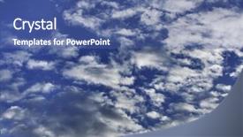  Presentation with cloud and virtual - Slide deck consisting of range capture of cloud formation background and a  colored foreground