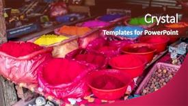  Presentation with kathmandu - Amazing theme having rangoli powder for sale backdrop and a tawny brown colored foreground