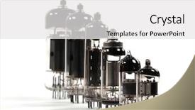  Presentation with radio - Amazing presentation theme having anodo - rank of old radio tubes backdrop and a white colored foreground