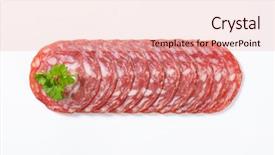  Presentation with thin film nano particles - Theme with ranking - thin slices of french dry background and a lemonade colored foreground