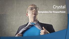  Presentation with superman - Cool new presentation with ransom - hidden superman backdrop and a gray colored foreground