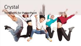  Presentation with dancing - Colorful slides enhanced with rap music - young modern dancing group practice backdrop and a lemonade colored foreground