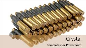  Presentation with ak 47 machine gun - Beautiful PPT theme featuring dogfood set with fresh vegetables backdrop and a coral colored foreground