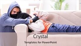  Presentation with home - Cool new slides with rapists - armed man assaulting young woman backdrop and a  colored foreground