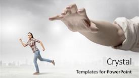  Presentation with respiratory system male anatomy - Amazing PPT theme having rapists - young woman in casual escaping backdrop and a white colored foreground