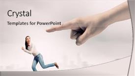  Presentation with health woman running female runner - PPT layouts enhanced with rapists - young woman in casual running background and a lemonade colored foreground