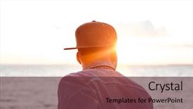  Presentation with rapper - PPT layouts enhanced with rapper - back view photo of attractive background and a tawny brown colored foreground