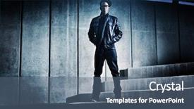  Presentation with rapper - Amazing presentation design having rapper - cool urban african american man backdrop and a ocean colored foreground