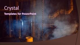  Presentation with cool - Audience pleasing slides consisting of rappers-studio-cool-underground-decoration backdrop and a wine colored foreground